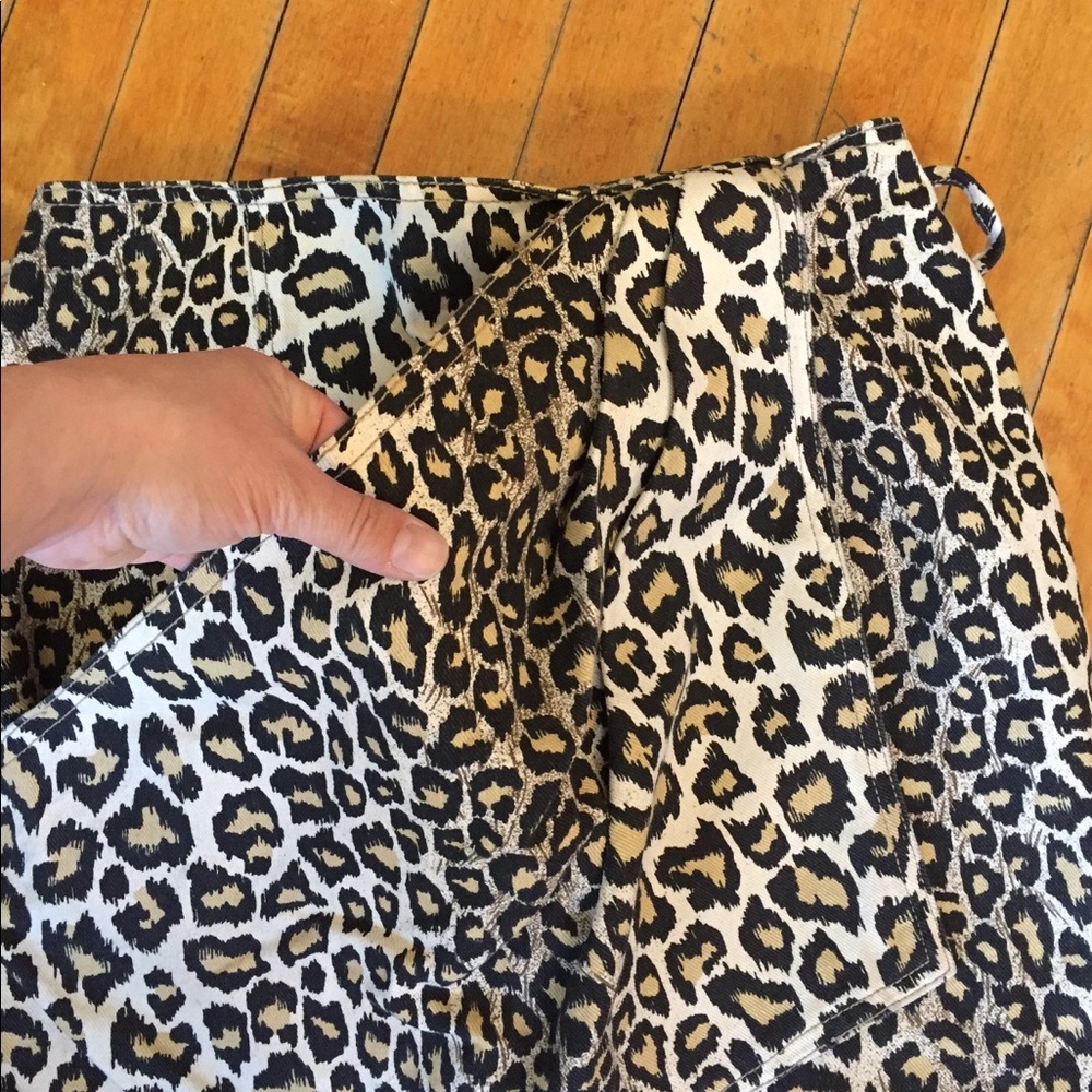 Vintage/retro Z Cavaricci leopard print skirt